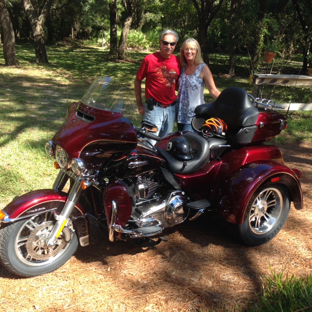 Ed & Patricia Koch Reps for Nutrisail & AFHclub on our 2015 Harley